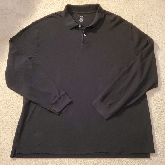 3x black polo shirt